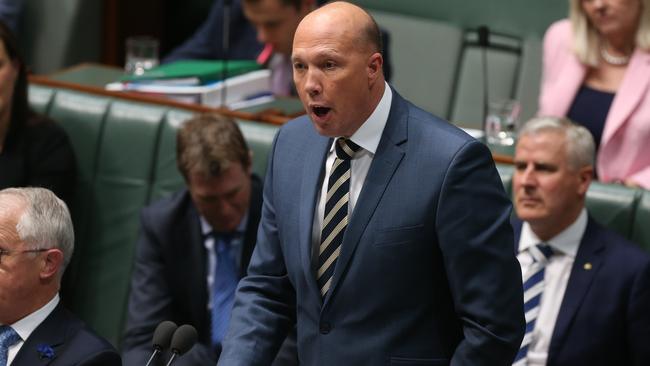 Minister For Home Affairs Peter Dutton. Picture: Kym Smith