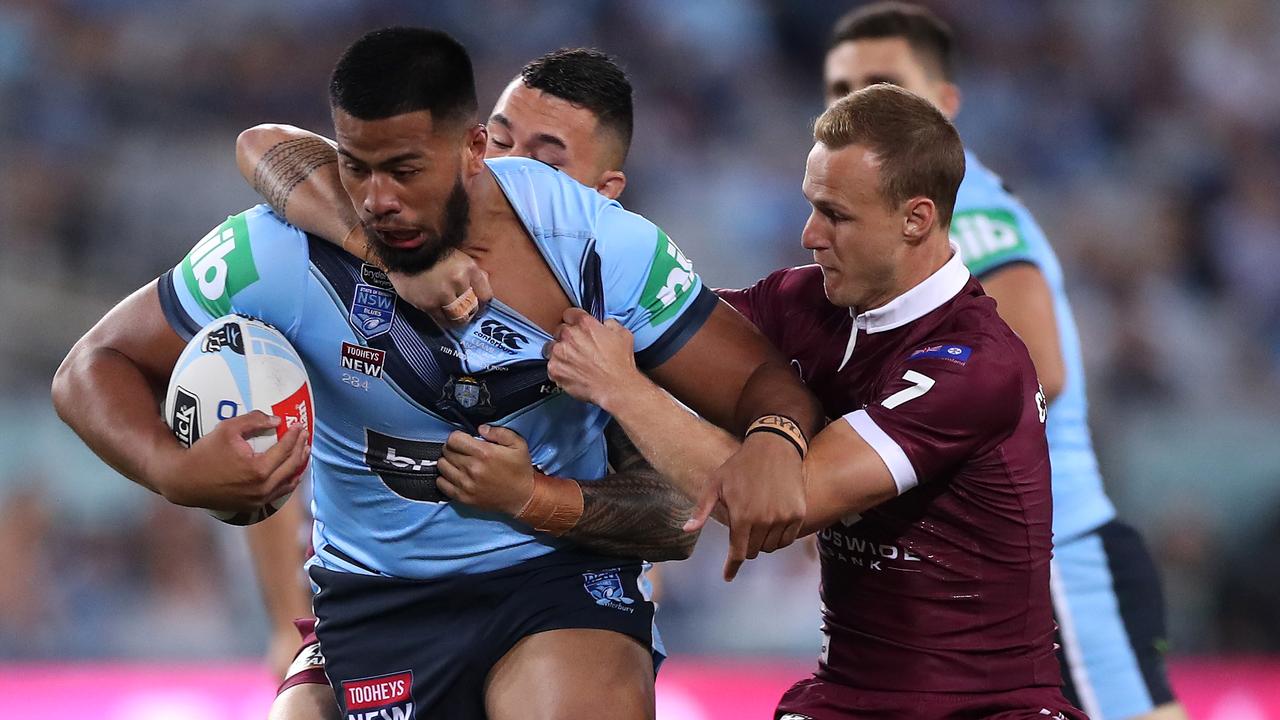 Fans can expect match officials to continue punishing high contact severely in the Origin arena, Annesley says. (Photo by Mark Kolbe/Getty Images)