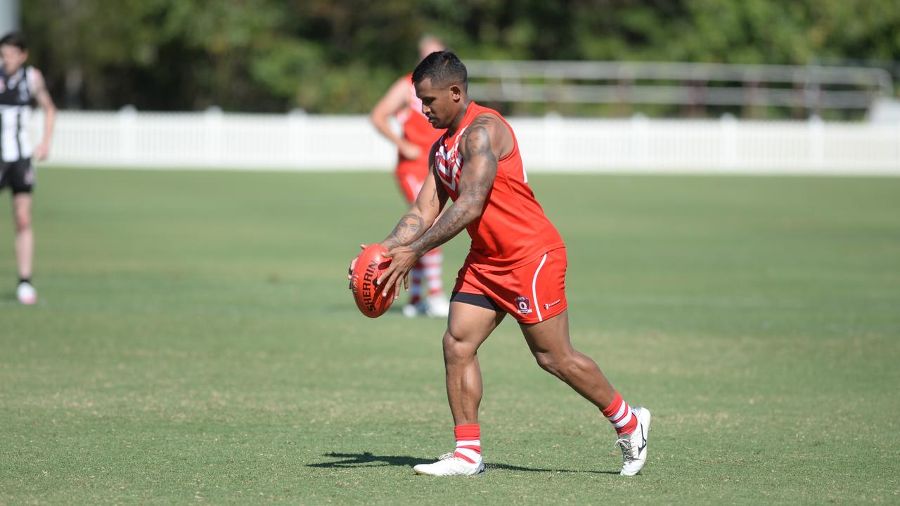 Ben Barba made his senior Aussie rules debut on the weekend. Photo: Callum Dick