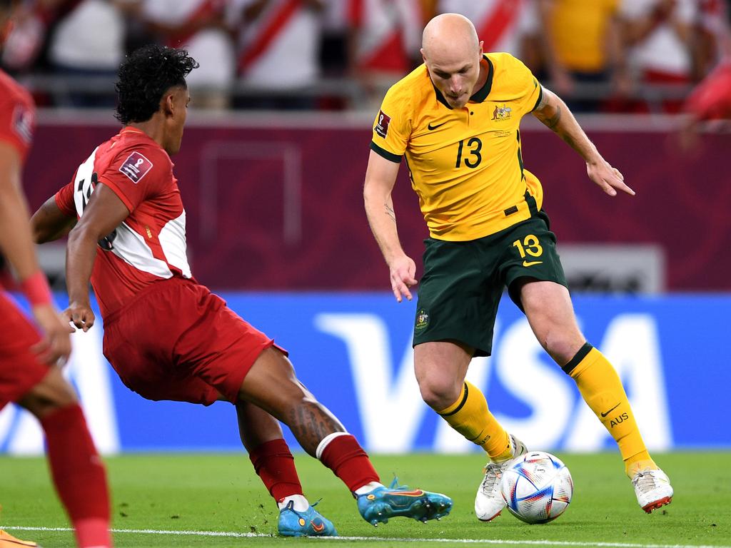 Aaron Mooy played the full 120 minutes despite not playing a club game since January. Picture: Joe Allison/Getty Images