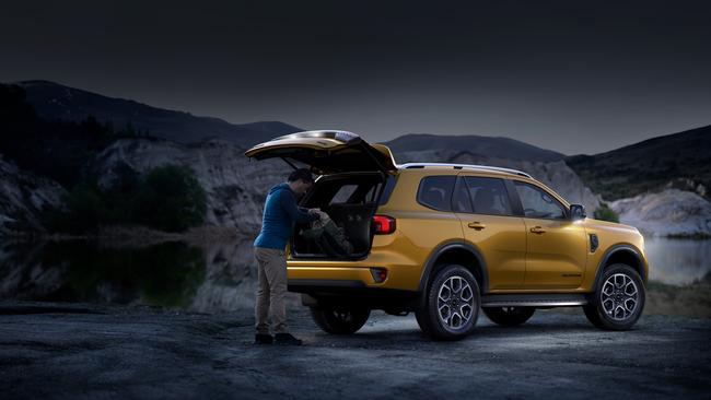 The seven-seat Everest is more family-friendly than the Ford Ranger ute.