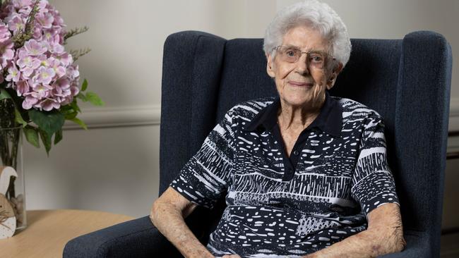 Gold Coast World War II Veteran Joan Woodland. Picture: Supplied