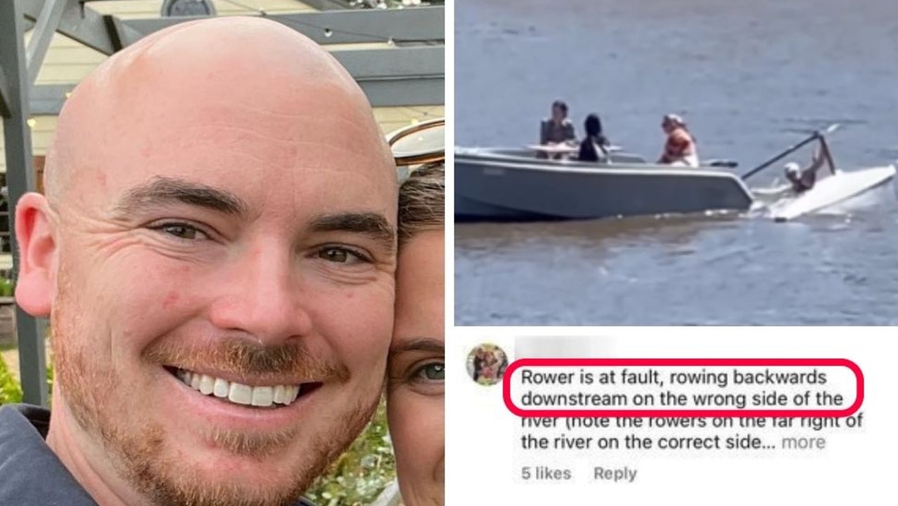 Twist after viral clip of rower, rental boat