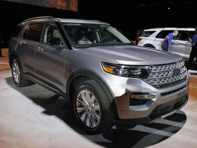 DETROIT, MI - JANUARY 09: The new 2020 Ford Explorer SUV is revealed at Ford Field on January 9, 2019 in Detroit, Michigan. The new 2020 Explorer is the sixth generation of Ford's all-time best-selling SUV. The North American International Auto Show (NAIAS) begins January 14 with a press preview, and opens to the general public January 19.   Bill Pugliano/Getty Images/AFP == FOR NEWSPAPERS, INTERNET, TELCOS & TELEVISION USE ONLY ==