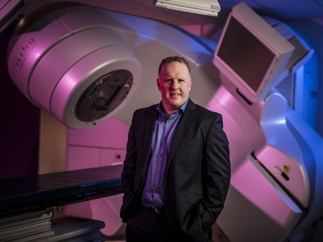 22nd May 2017 Icon Group CEO Mark Middleton standing in front of the new Truebeam Linear Accelerator at Greenslopes Private Hospital. Picture: Glenn Hunt