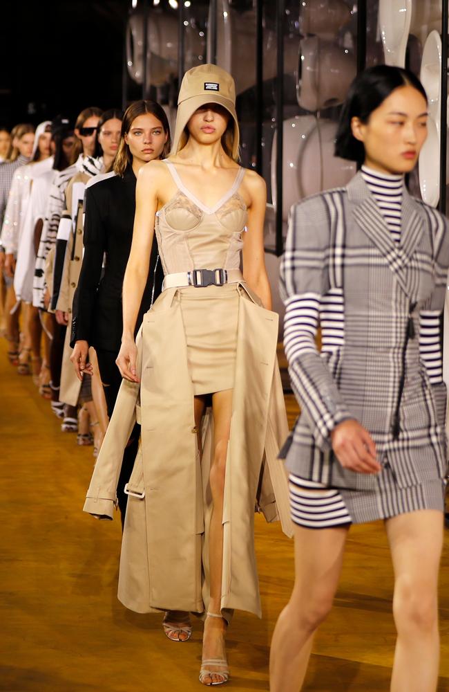 The finale, Burberry-style. Picture: AFP