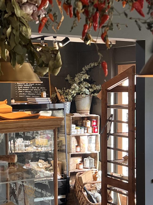 Larder &amp; Vin’s providore section is well stocked with gourmet goodies if you wish to take some supplies home. Picture: Supplied by Larder &amp; Vin.