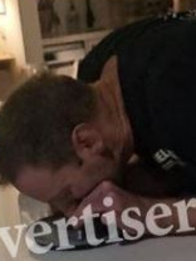 Mr Speirs in a video snorting a line of white powder.
