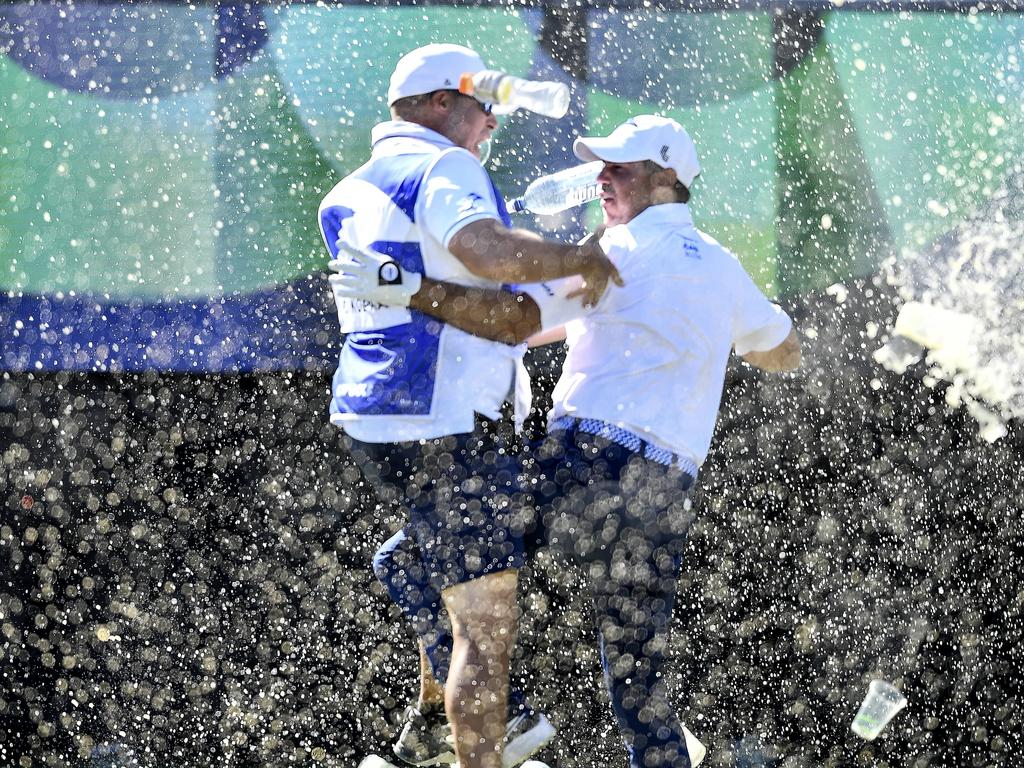 Images of wild party scenes at the Adelaide LIV Golf event were shared widely. Picture: Mark Brake/Getty Images