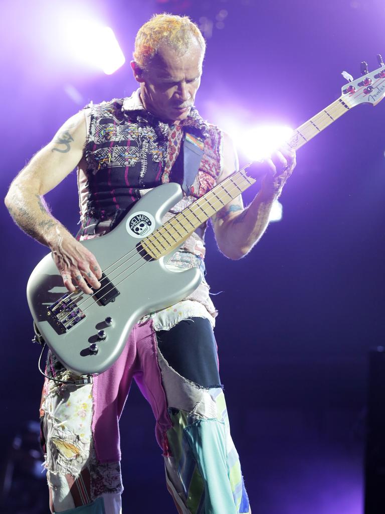 Flea’s funky bass skills wow audiences around the world. Picture: Christian Gilles