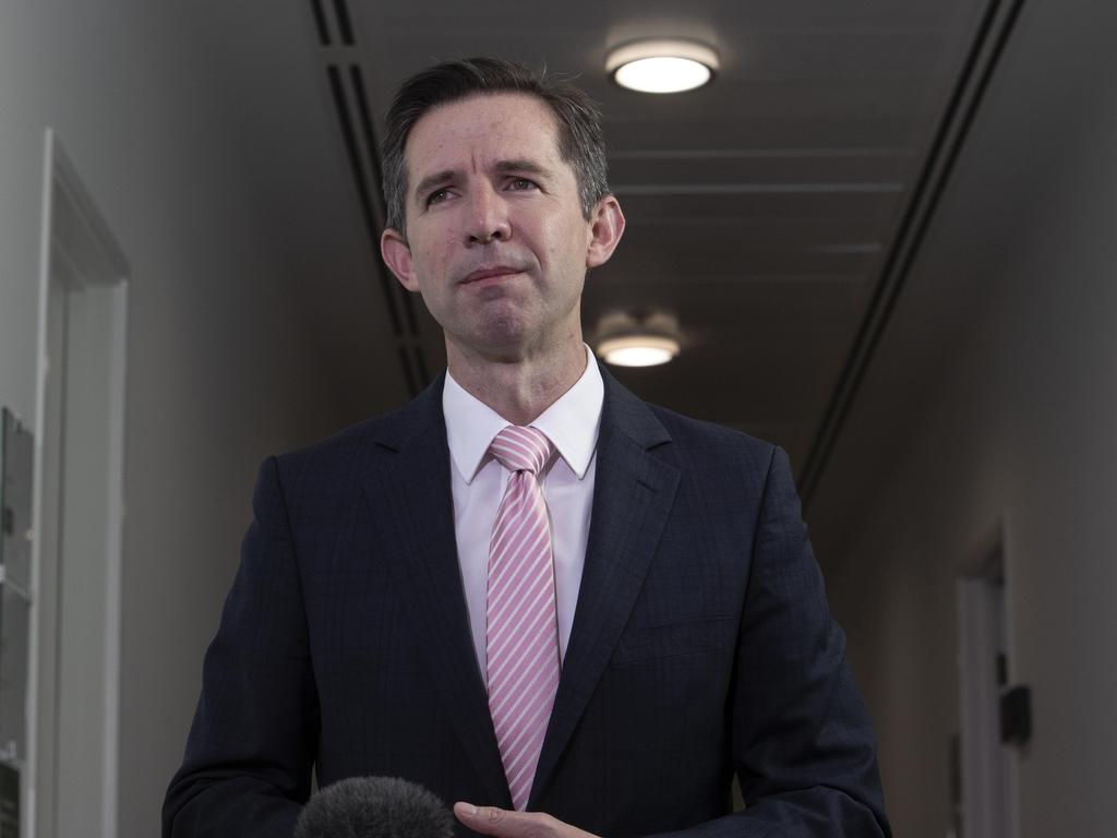 Senator Simon Birmingham in Parliament House, Canberra. Picture: Gary Ramage