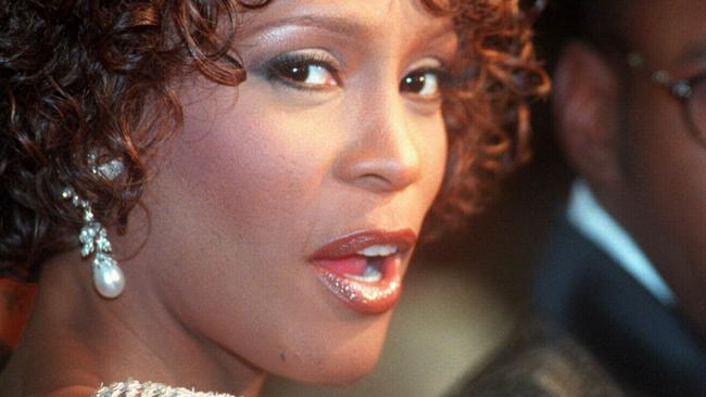 Whitney Houston’s long-rumoured affair confirmed in new biopic. Picture: AP Photo.