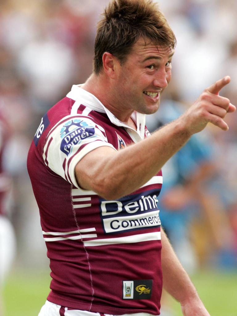 Terry Hill during his playing days with Manly.