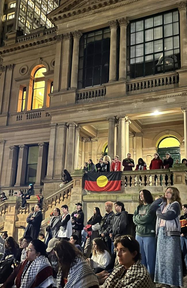 Hundreds attended a vigil at Sydney town hall on May 1, 2025, to mourn Kumanjayi White, a young Aboriginal man who died in custody in Alice Springs last week. Picture: Supplied.
