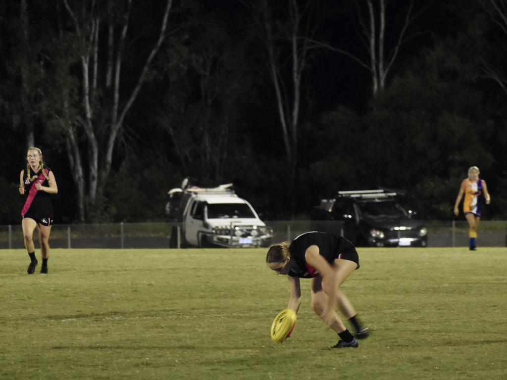 Hervey Bay Bombers have won the Wide Bay Women’s Grand Final against the Bundy Eagles. Picture: Isabella Magee