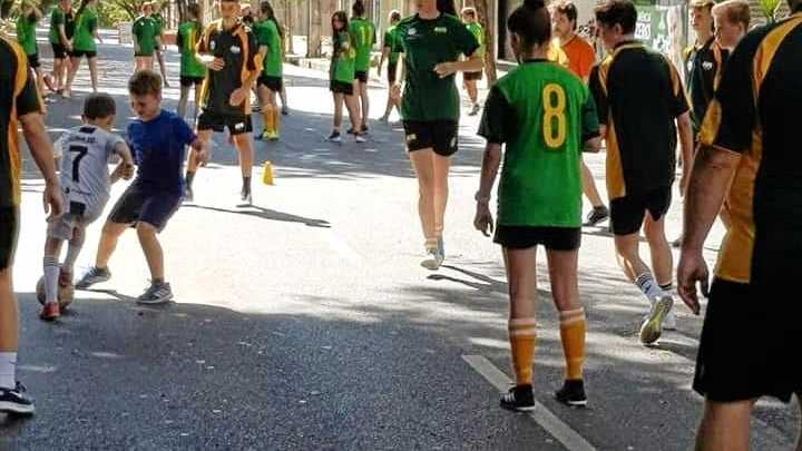 Gabby Hicks has made it to Brazil for an intense two weeks of training with the Australian under 15 futsal team. Picture: Contributed