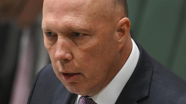 Peter Dutton. Picture: Martin Ollman