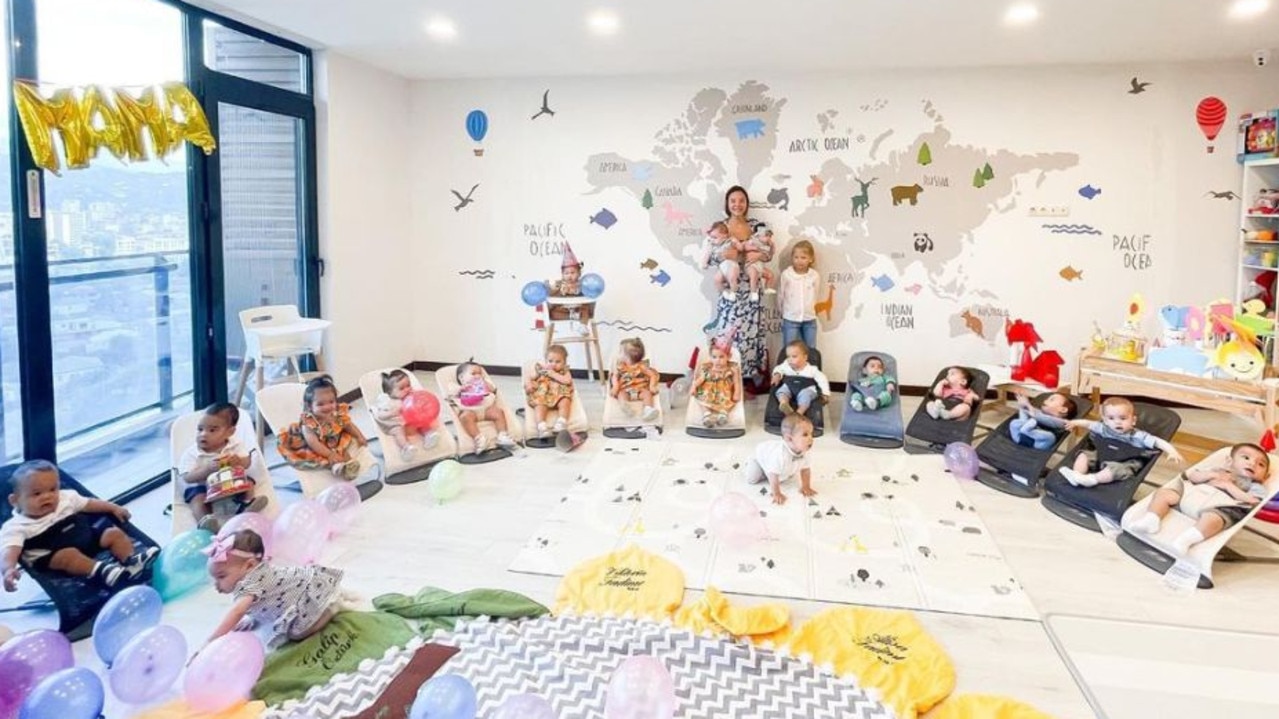 The babies have all been born via surrogate between March 2020 and July this year. Picture: Instagram