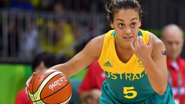 Australia's point guard Leilani Mitchell at the Olympic Games.