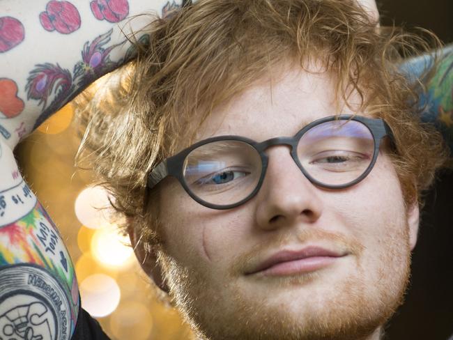 STRICTLY EMBARGOED FOR HIT COVER ONLYEnglish singer songwriter Ed Sheeran ahead of his performance at Hanging Rock.Picture: Eugene Hyland