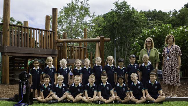 My First Year. Matthew Flinders Anglican College Prep F with Mrs Christie Johnston and Ms Creina Gibson. Picture: Contributed.