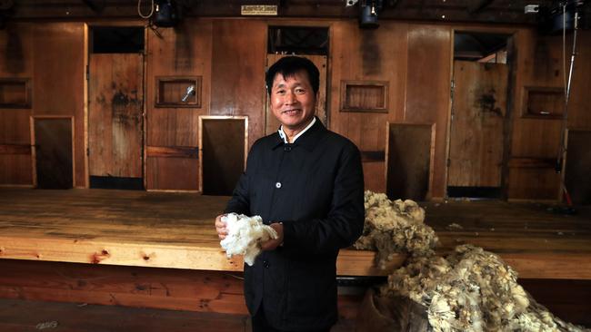 Tianyu Wool founder Qingnan Wen is putting his money where his heart is. Picture: Aaron Francis