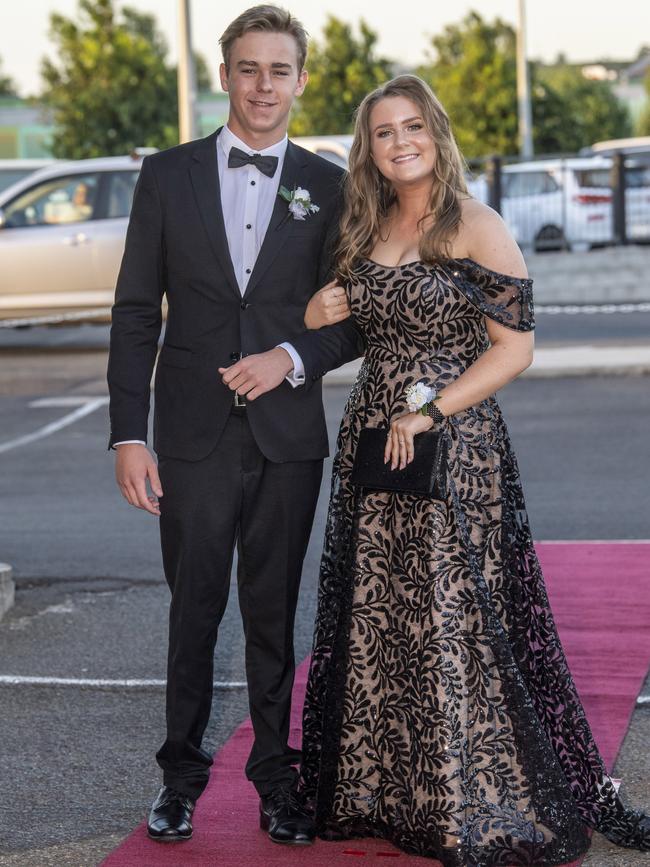 Charlie Schoorl and Libby Ferguson. St Ursula's College formal. Friday. 20th Nov 2020
