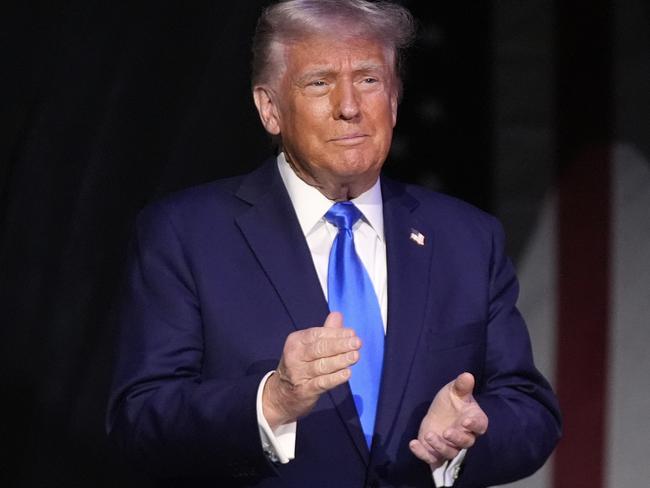 President Donald Trump arrives to give a commencement address at the University of Alabama. Picture: AP Photo/Manuel Balce Ceneta