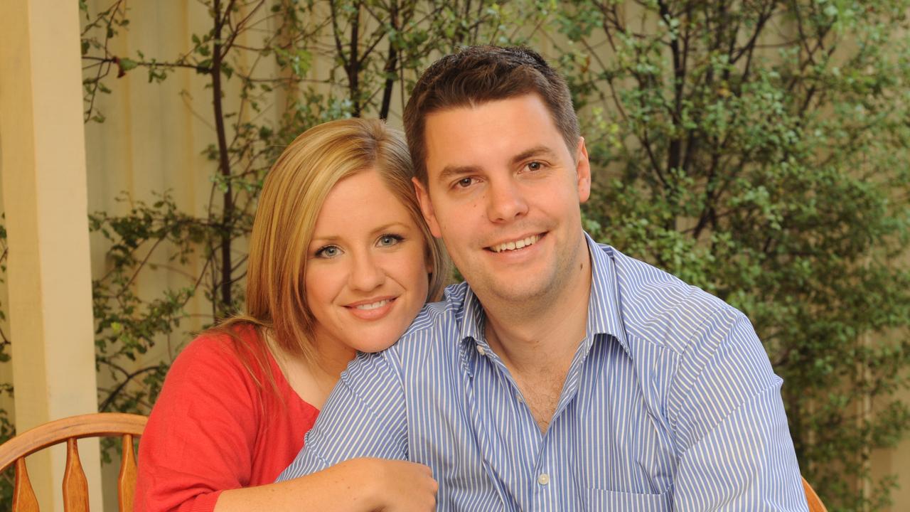 Media Adviser Nick Harmsen with his wife, TV presenter Jessica Harmsen.