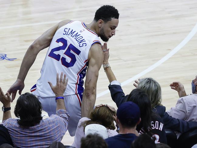 Ben Simmons was stepping in trouble everywhere he went in Game 7.