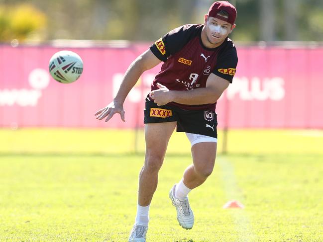 Harry Grant and the Maroons will be looking to complete a cleansweep of the series on Wednesday. Picture: Chris Hyde/Getty Images