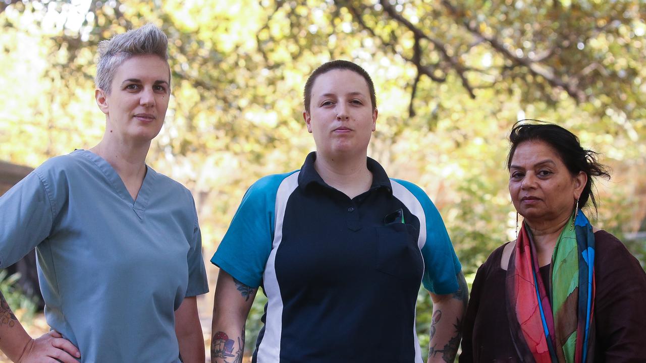 Staffing retention issues were also highlighted in the report, with a Sydney radiographer, Trish Hann (left) likening the situation to an “exodus”. Picture: The Daily Telegraph / Gaye Gerard
