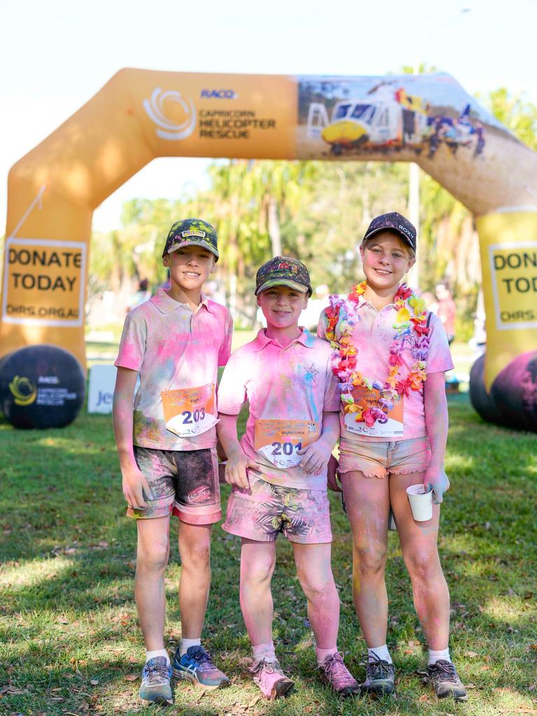 Photos from Cherryandjun Photography of the 2023 Gladstone Colour Me Capricorn fun run for the RACQ CapRescue.