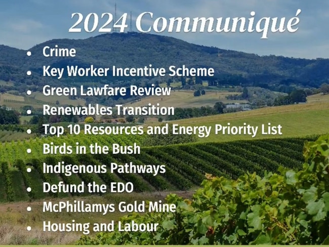 Bush Sunmmit 2024 communique. Picture