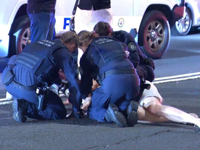 Two off-duty police officers were attack on Enmore Rd in Newtown. Picture: OnScene Bondi