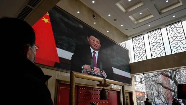 Chinese leader Xi Jinping’s priority in coming months is ensuring a smooth transition to a tradition-breaking third term in power without U.S. relations turning hostile, Beijing officials say. Picture: AFP