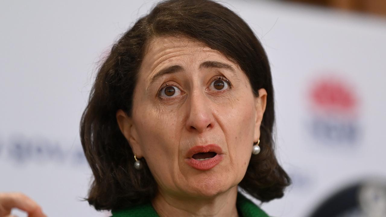 NSW Premier Gladys Berejiklian speaks to the media during a COVID-19 press conference in Sydney. Picture: NCA NewsWire/Bianca De Marchi