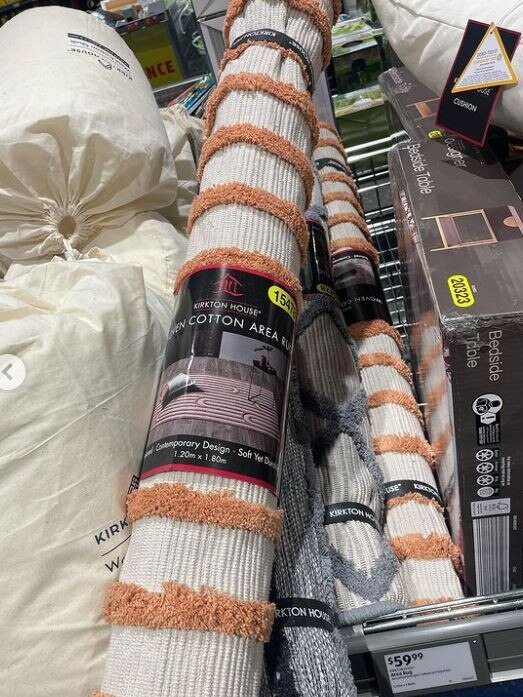 Did you know you can buy a rug at Aldi? Picture: Instagram