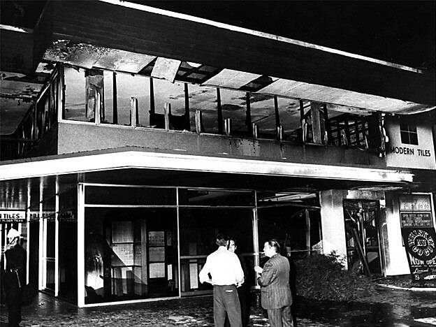 The Whiskey Au Go Go nightclub fire aftermath.