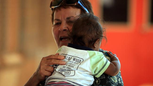 Dr Sue Gordon, then chair of the federal government NT emergency intervention task force, on a visit to Yuendumu 270km north west of Alice Springs in 2007.