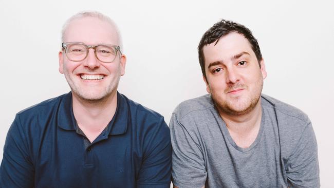 Ludo Studio co-founder/directors Charlie Aspinwall and Daley Pearson. Picture: Mia Forrest