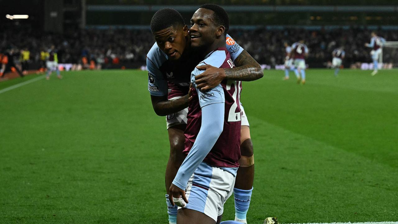 Duran scored twice in the space of three minutes to save Villa. (Photo by Ben Stansall / AFP)