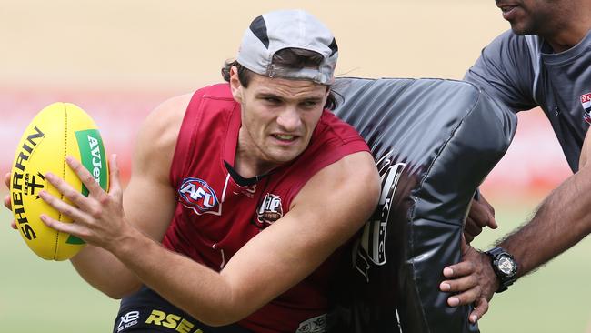 First-round draftee Hunter Clark is flying after being recalled from the VFL. Picture: Michael Klein.