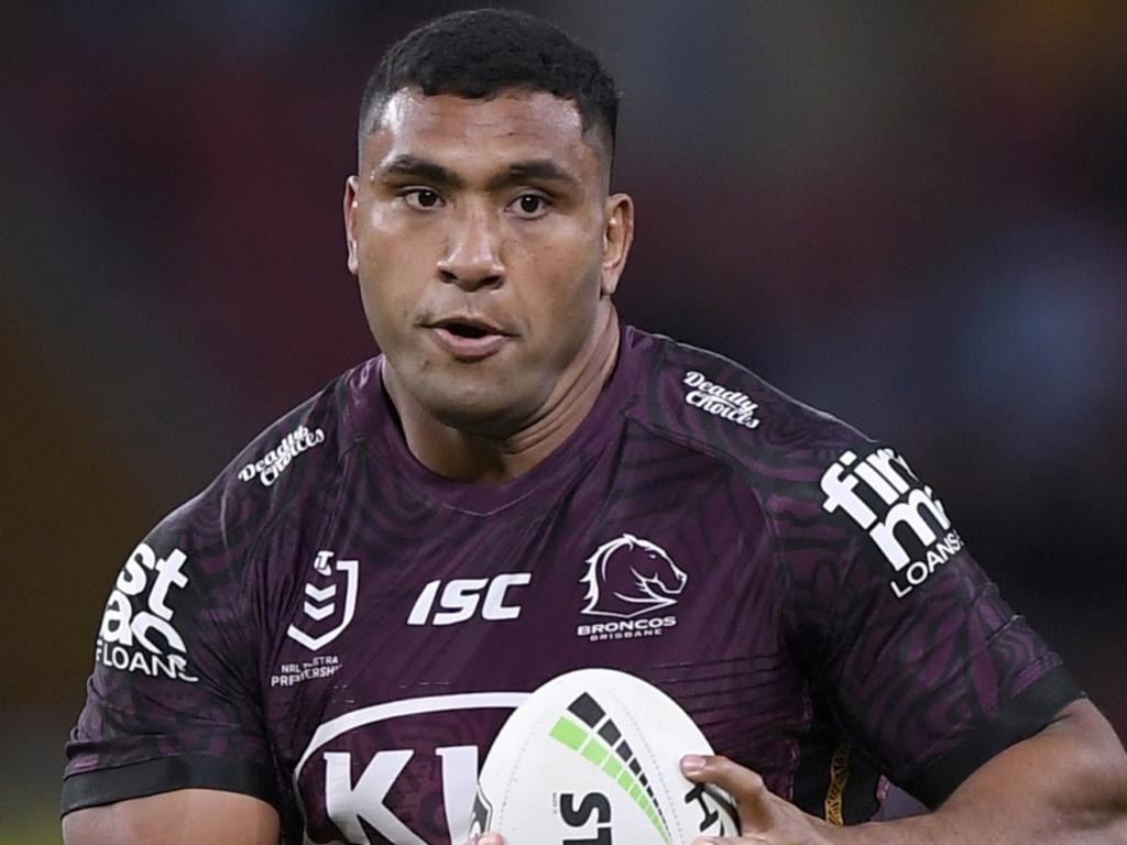 Reimis Smith of the Storm scores a try during the NRL Round 12 match  between the Redcliffe Dolphins and the Melbourne Storm at Suncorp Stadium  in Brisbane, Saturday, May 20, 2023. (AAP