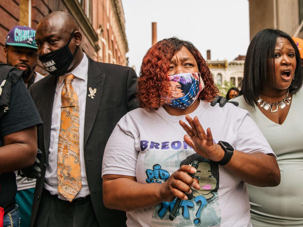 Tamika Palmer, mother of Breonna Taylor, is calling for the officers involved to face criminal charges. Picture: Brandon Bell/Getty Images/AFP