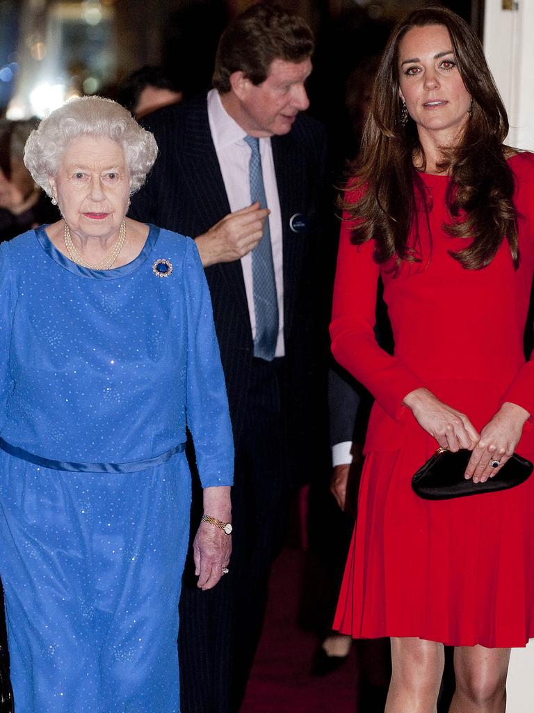 Queen Elizabeth II and Catherine, Duchess of Cambridge. Picture: Getty