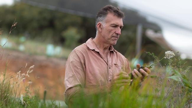 Tim Jarvis is South Australian of the Year. Partly as a result of his rewilding project on the Fleurieu Peninsula, which is a climate change plan. December 8th 2023. Picture: Brett Hartwig