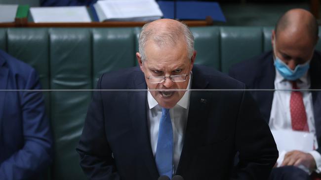 Scott Morrison was completely out of line to call deputy Labor leader Richard Marles ‘a Manchurian candidate’. Picture: NCA NewsWire / Gary Ramage