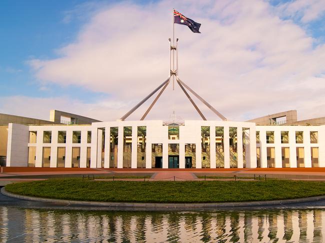 Parliament House in Canberra, Australia.