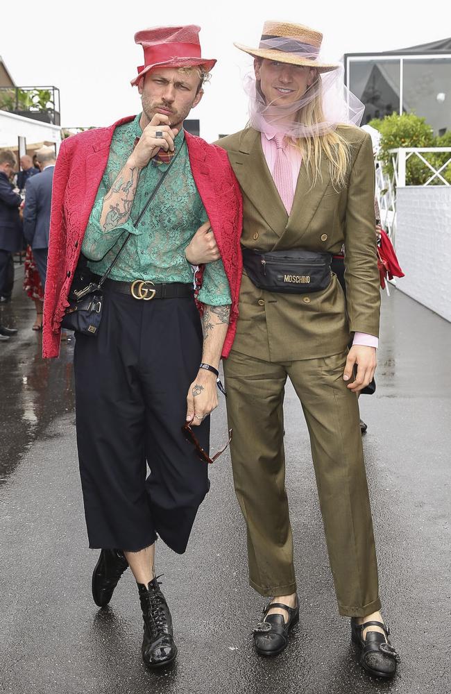 Christian Wilkins at the Melbourne Cup on Tuesday